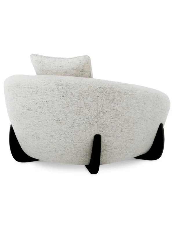 Krēsls Siderno Eichholtz 126/106/73 cm Seashell off-white | black feet - N1 Home