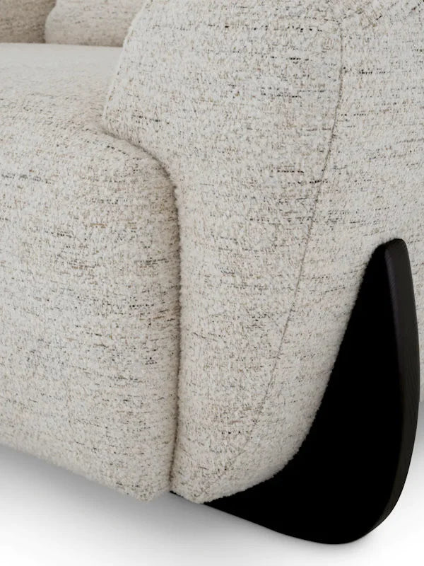 Krēsls Siderno Eichholtz 126/106/73 cm Seashell off-white | black feet - N1 Home