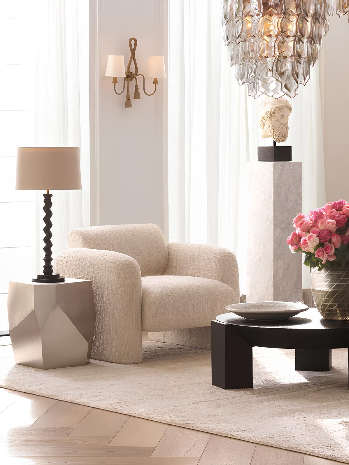 Krēsls Vesper Eichholtz 100/96/80 cm Bouclé sonata cream - N1 Home