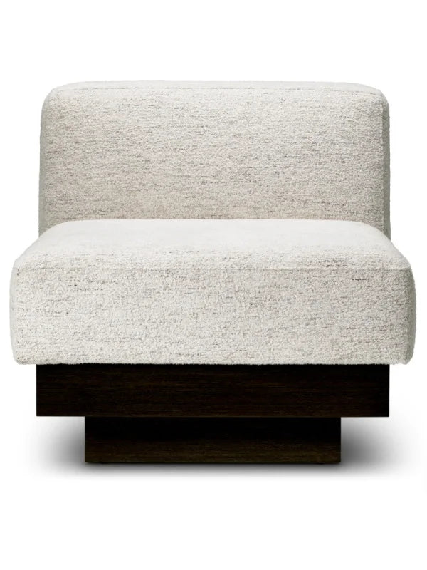 Krēsls Bastion Eichholtz 80/98/77,5 cm Seashell off-white | charcoal veneer base - N1 Home