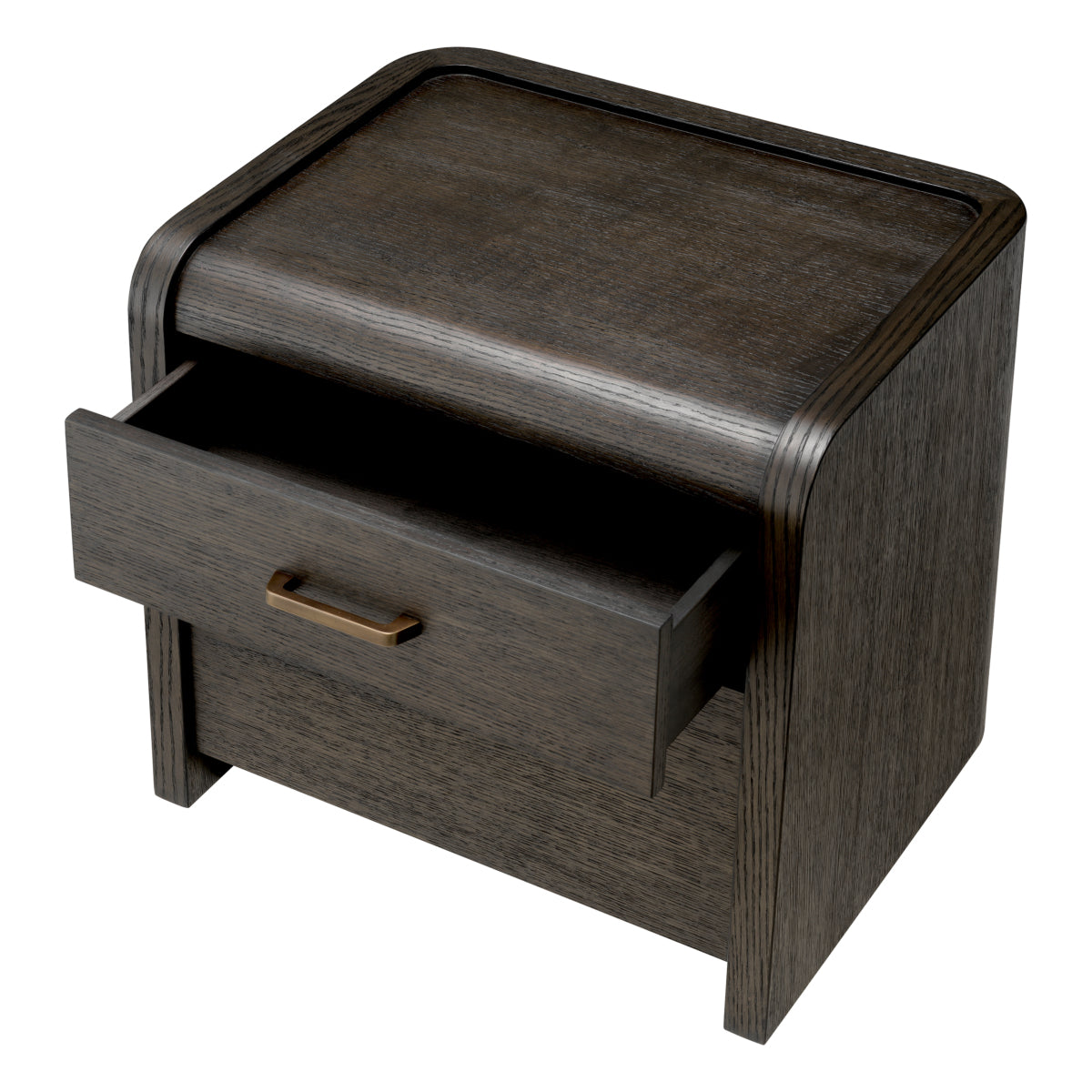 Naktsskapitis Joane Eichholtz 60/49/53 cm Mocha oak veneer/medium bronze finish