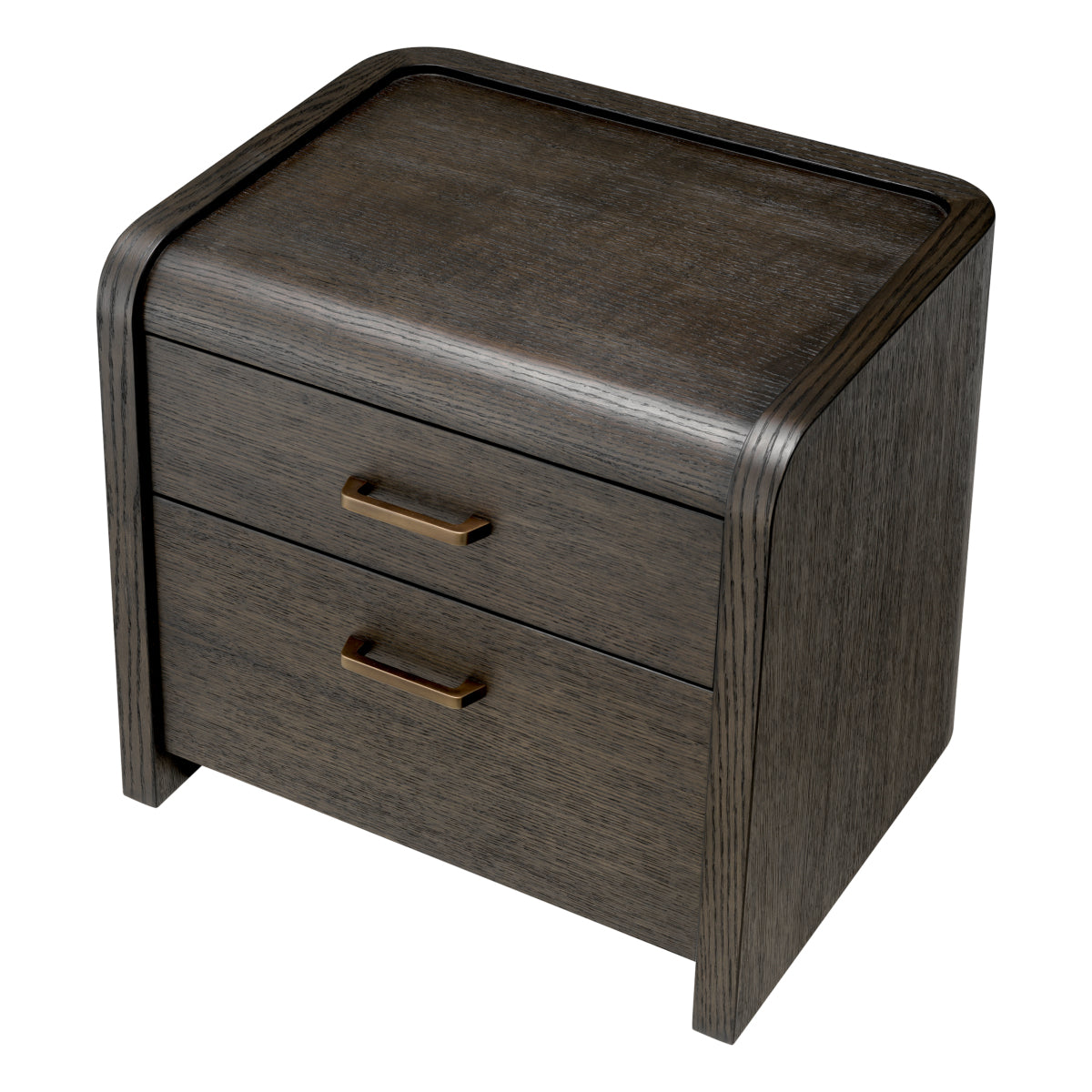 Naktsskapitis Joane Eichholtz 60/49/53 cm Mocha oak veneer/medium bronze finish