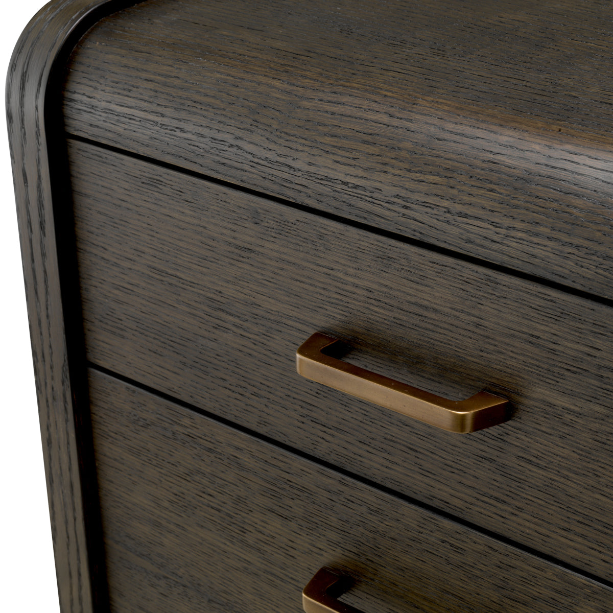 Naktsskapitis Joane Eichholtz 60/49/53 cm Mocha oak veneer/medium bronze finish