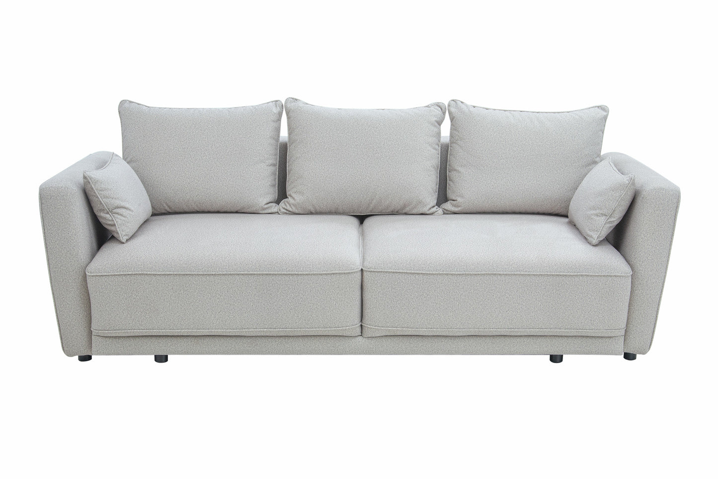 Dīvans Andi 238/104/ 76 - 90 cm gaišī pelēks - N1 Home