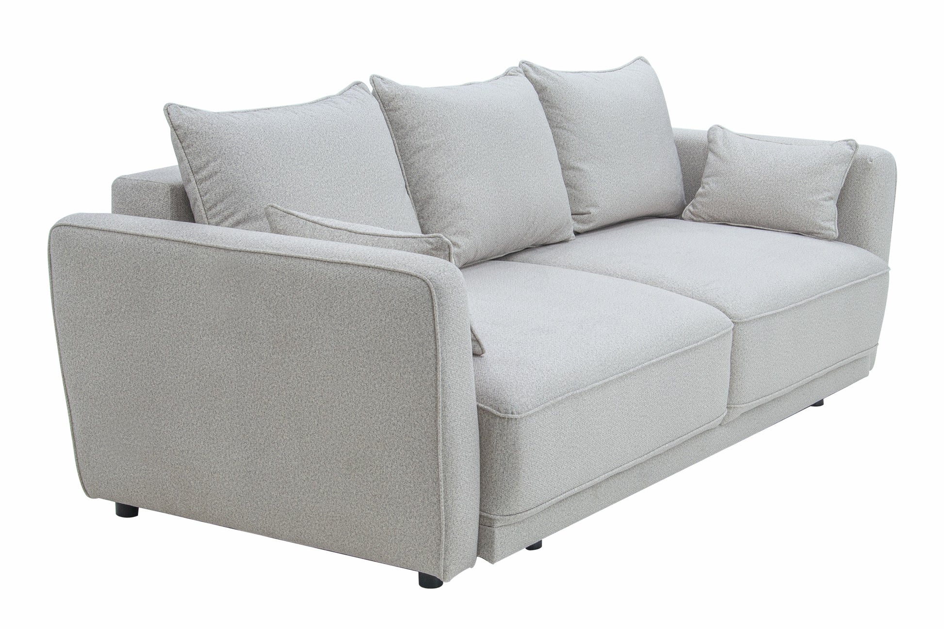 Dīvans Andi 238/104/ 76 - 90 cm gaišī pelēks - N1 Home