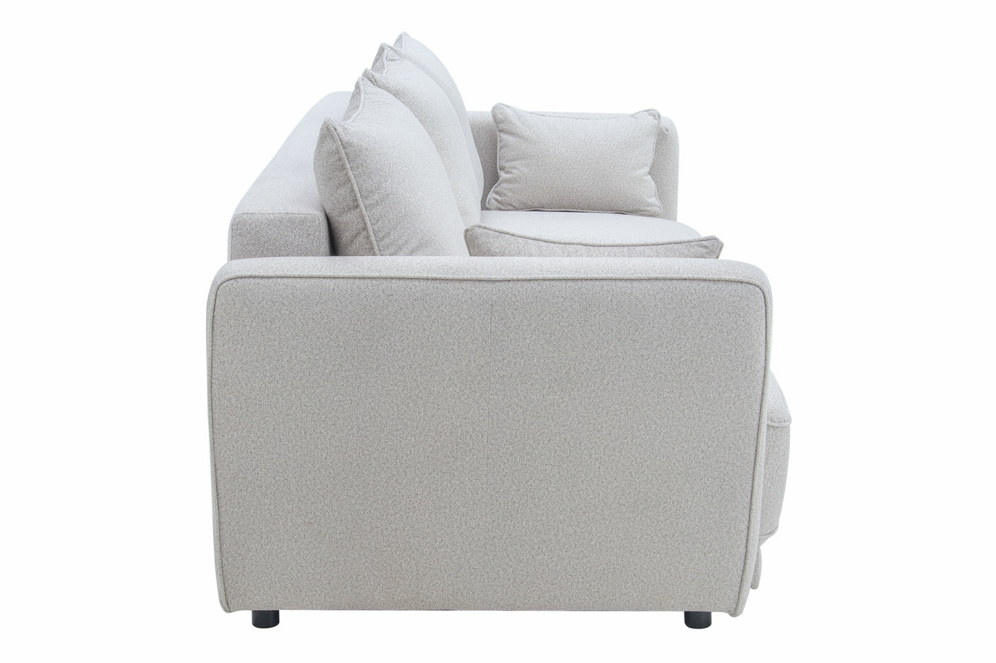 Dīvans Andi 238/104/ 76 - 90 cm gaišī pelēks - N1 Home