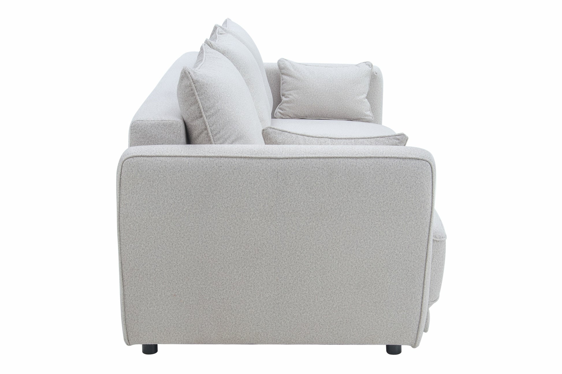 Dīvans Andi 238/104/ 76 - 90 cm gaišī pelēks - N1 Home