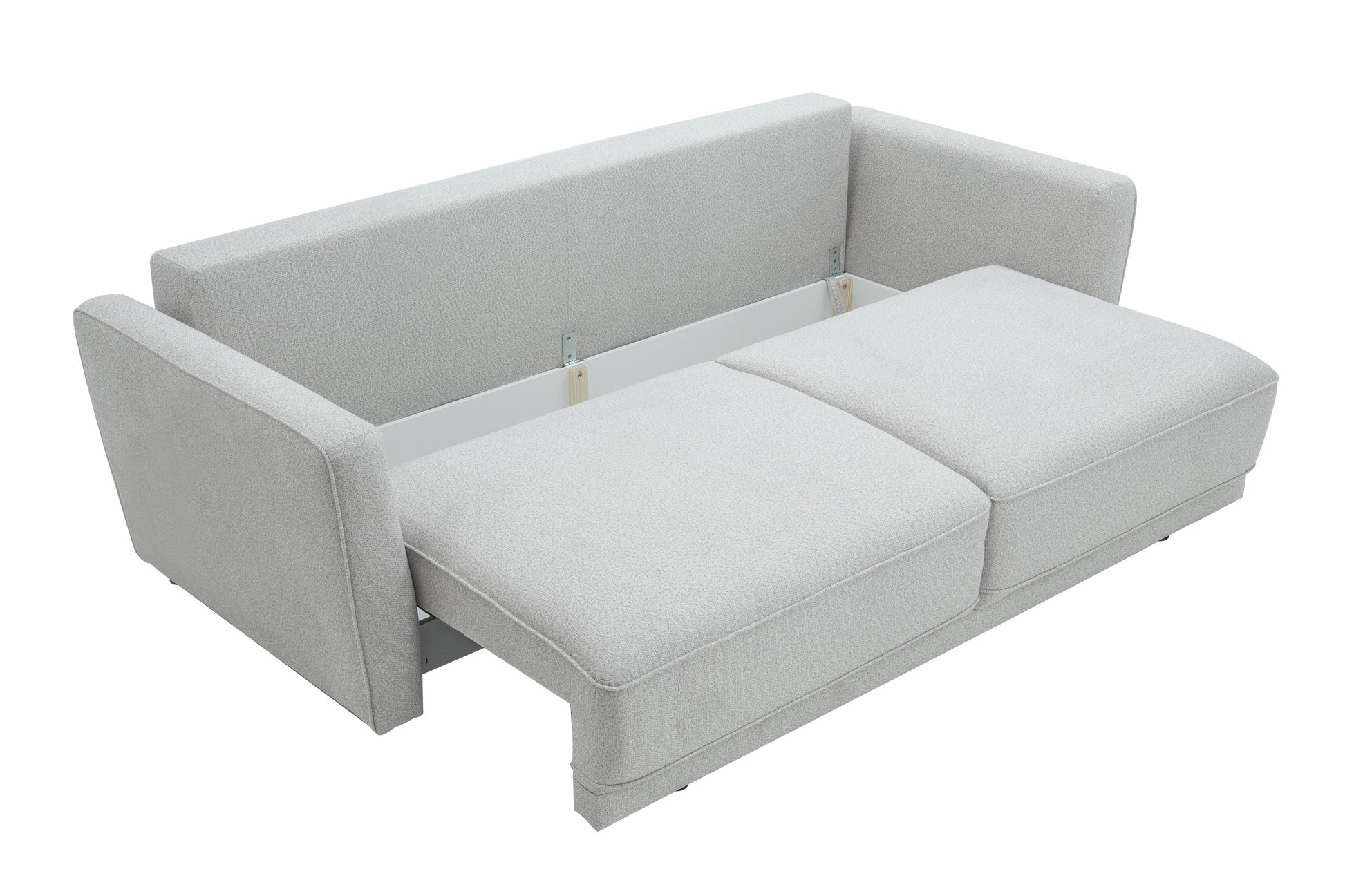 Dīvans Andi 238/104/ 76 - 90 cm gaišī pelēks - N1 Home