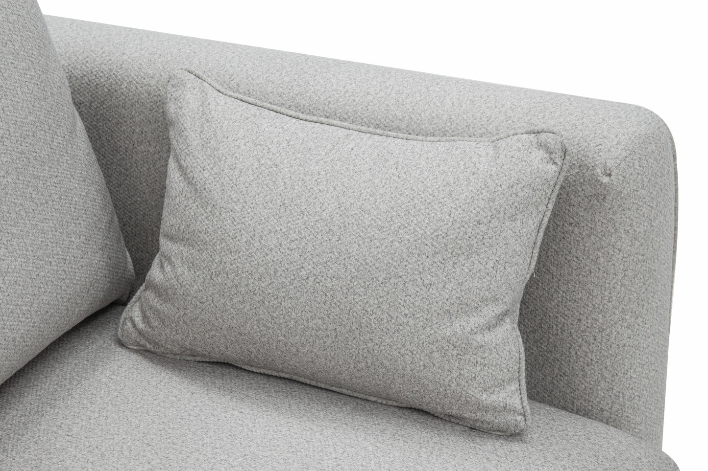 Dīvans Andi 238/104/ 76 - 90 cm gaišī pelēks - N1 Home