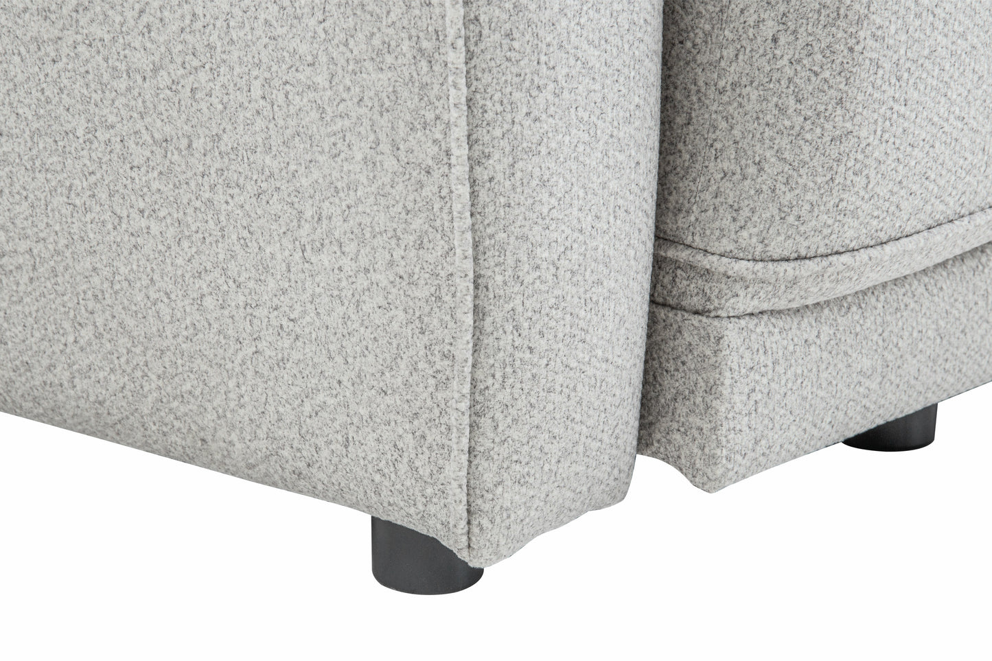 Dīvans Andi 238/104/ 76 - 90 cm gaišī pelēks - N1 Home