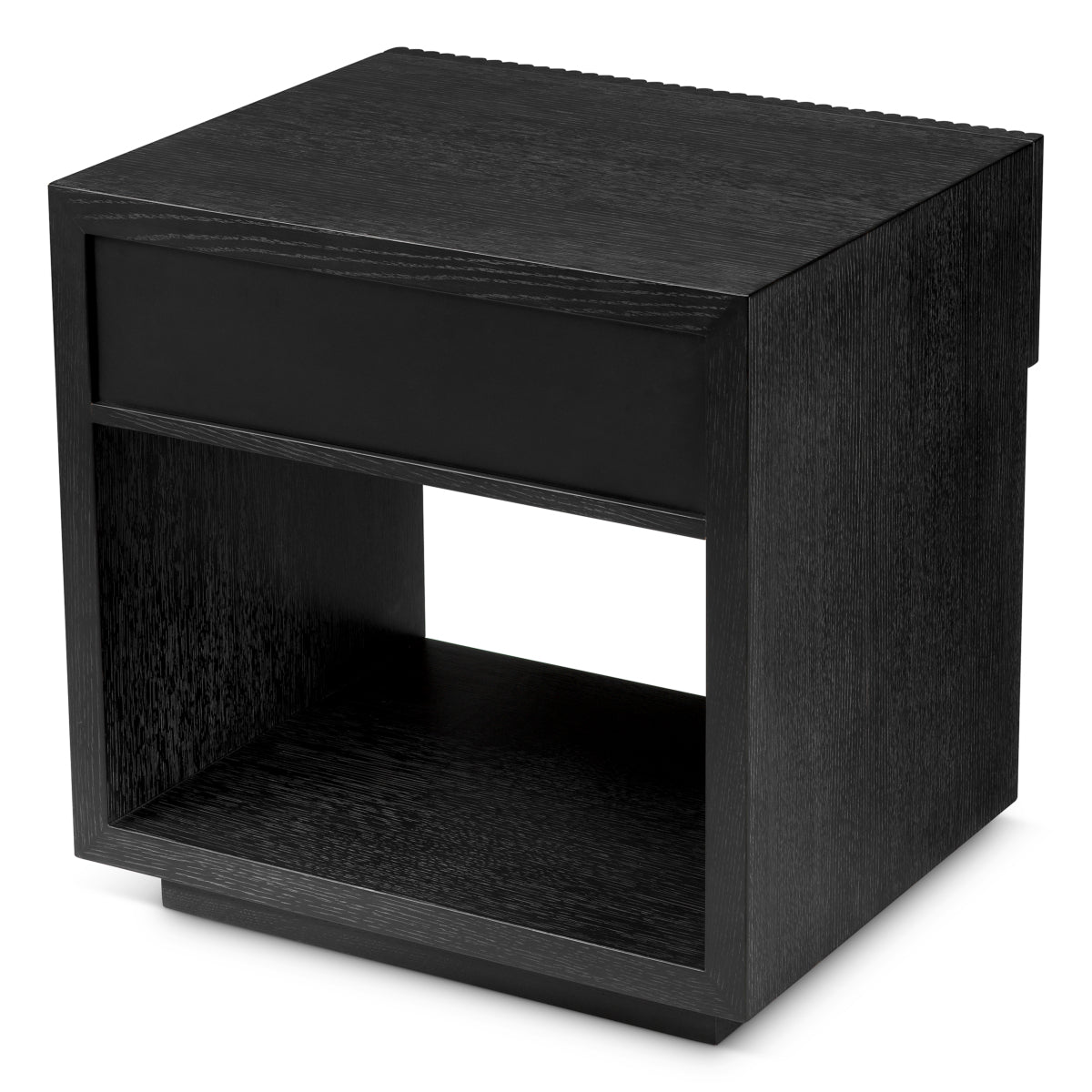 Naktsskapis Dimitrios Eichholtz 60/49/61 cm Charcoal oak veneer/bronze finish