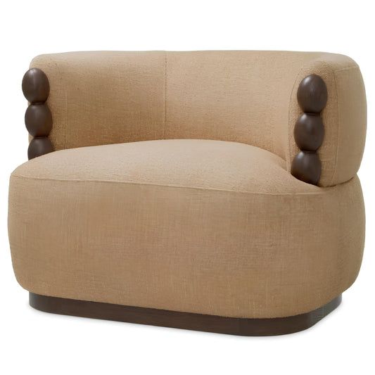 Krēsls Grimaud Eichholtz 100/92/75 cm Renato honey | ebony finish