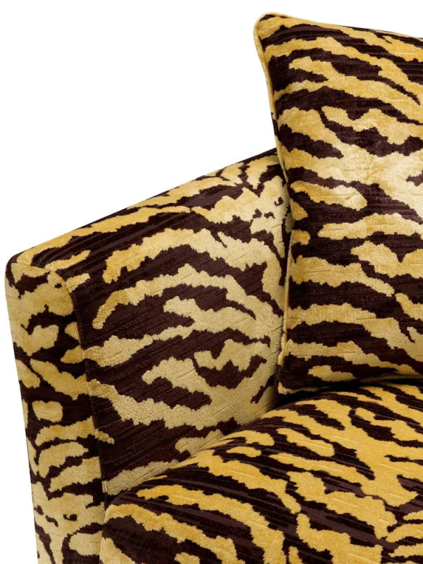 Krēsls Flux Eichholtz 91/90/78,5 cm  Tigris brown | black frame - N1 Home