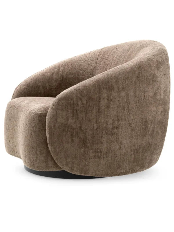 Krēsls Amore Eichholtz 97/91/74 cm Avelin brown | black swivel base