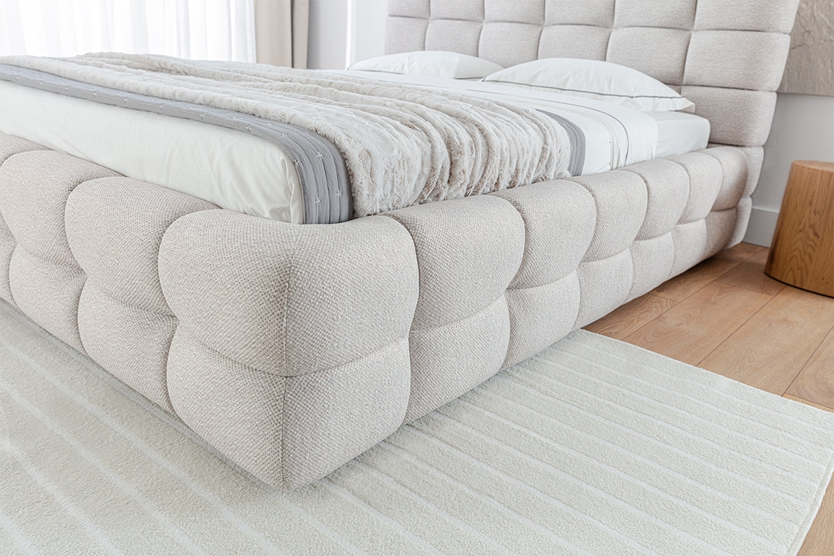 Gulta Marseille ar kastīti 160/200 cm krēms - N1 Home