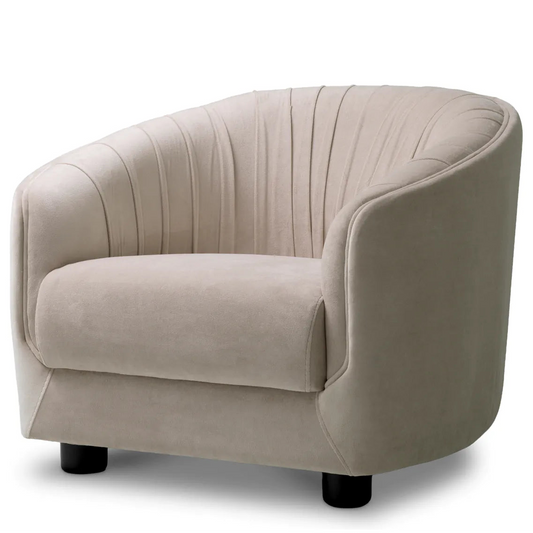 Krēsls Jameson Eichholtz 88/88/64 cm Amaro cream | black feet