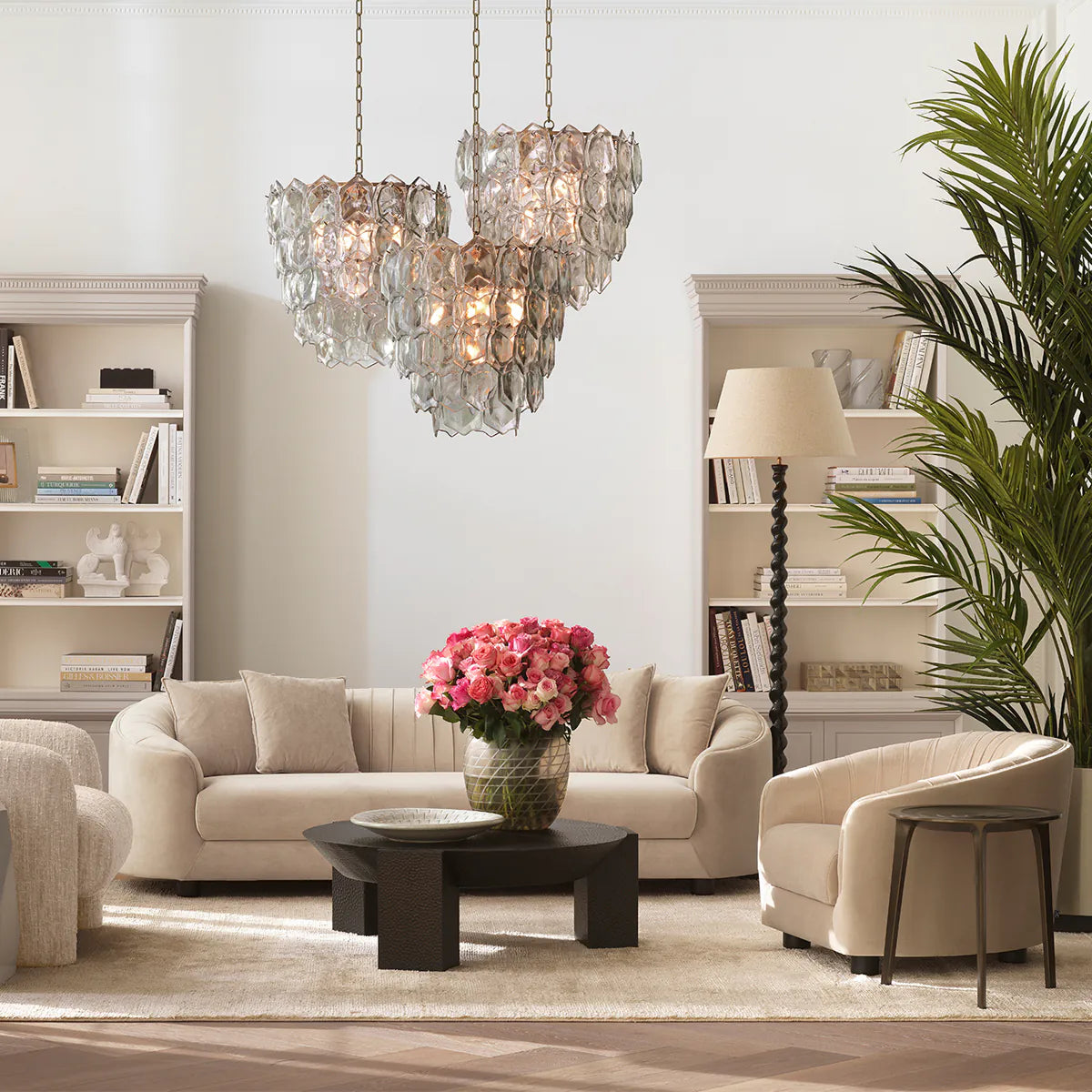 Krēsls Jameson Eichholtz 88/88/64 cm Amaro cream | black feet - N1 Home