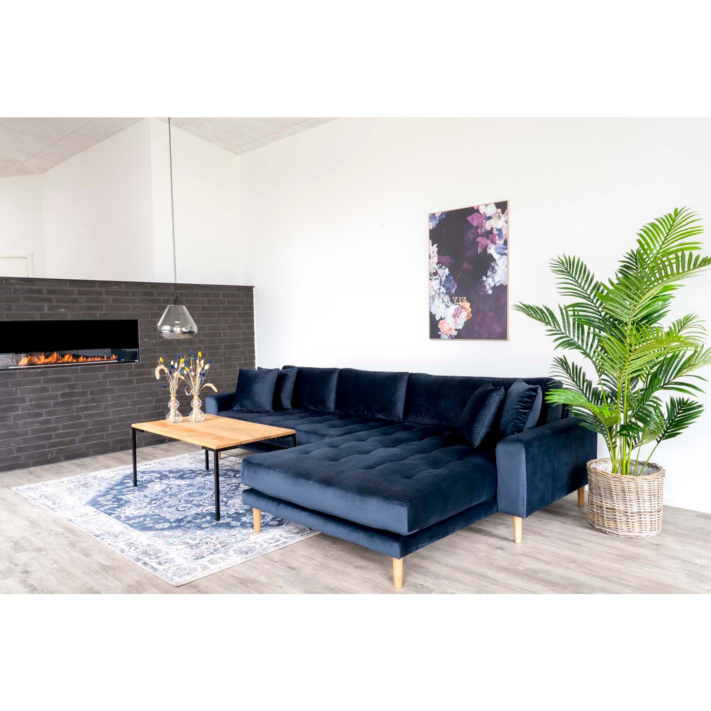 Dīvāns Lounge Lito 290/170/76 cm zils