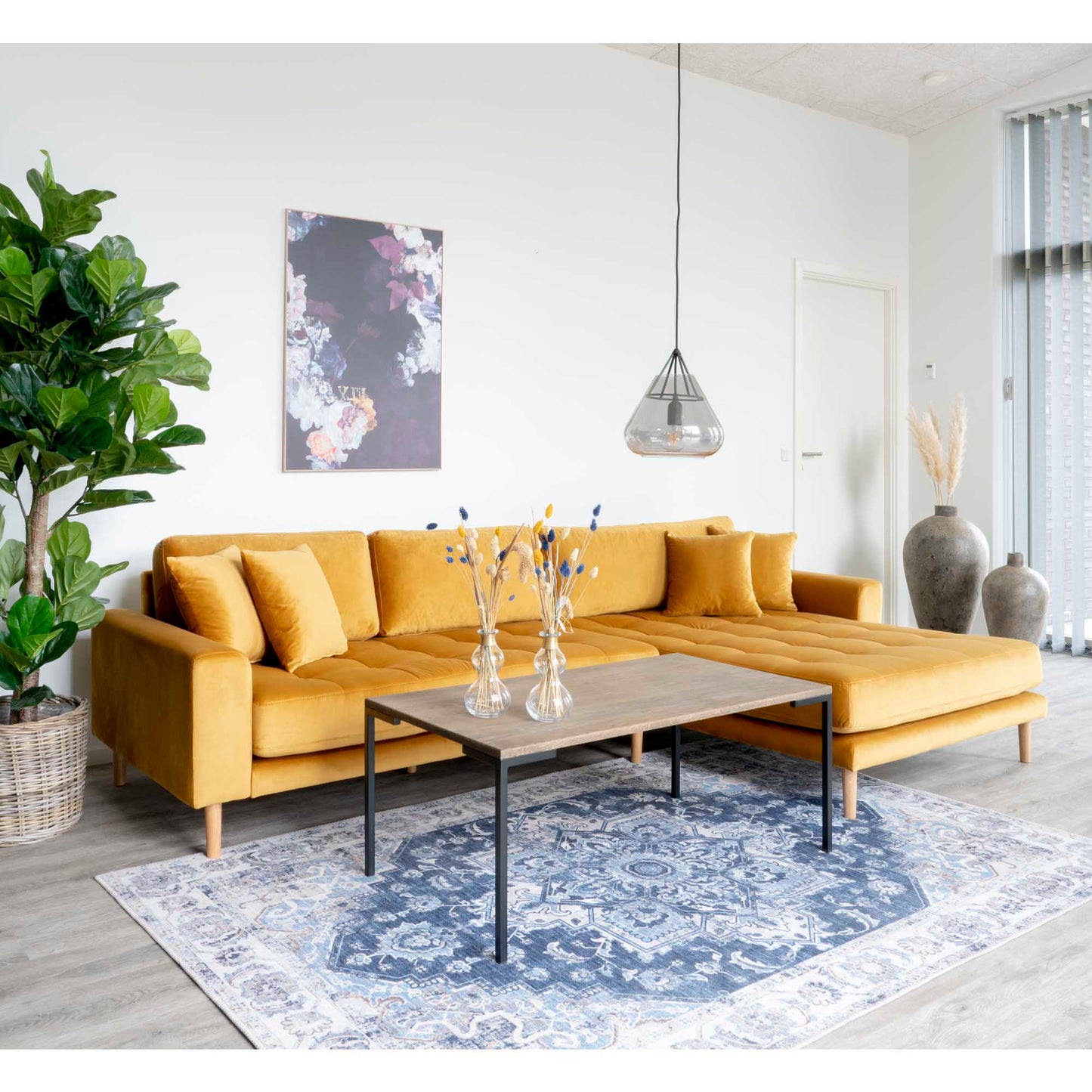 Dīvāns Lounge Lito 290/170/76 cm sinepes