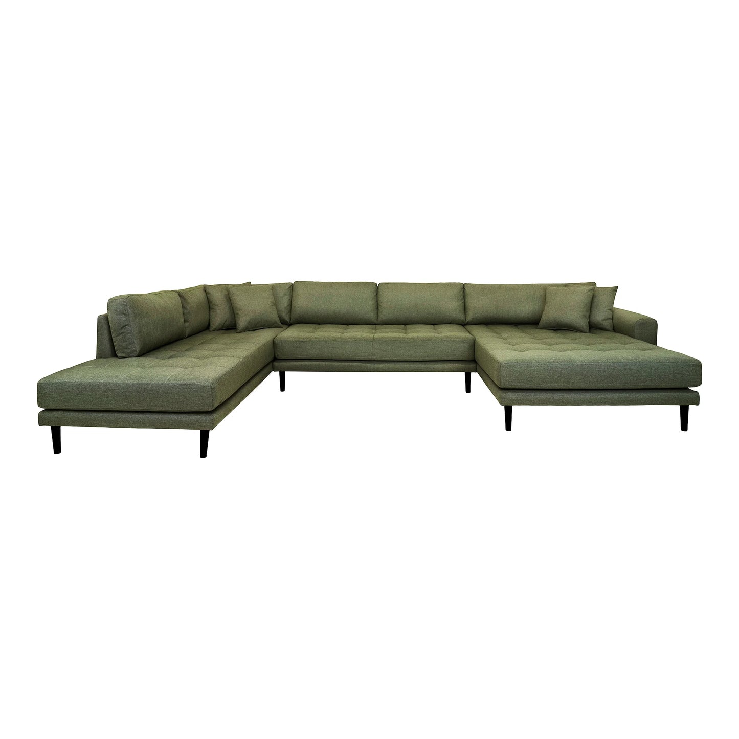 Dīvāns Lito - U 370/220/76 cm olives