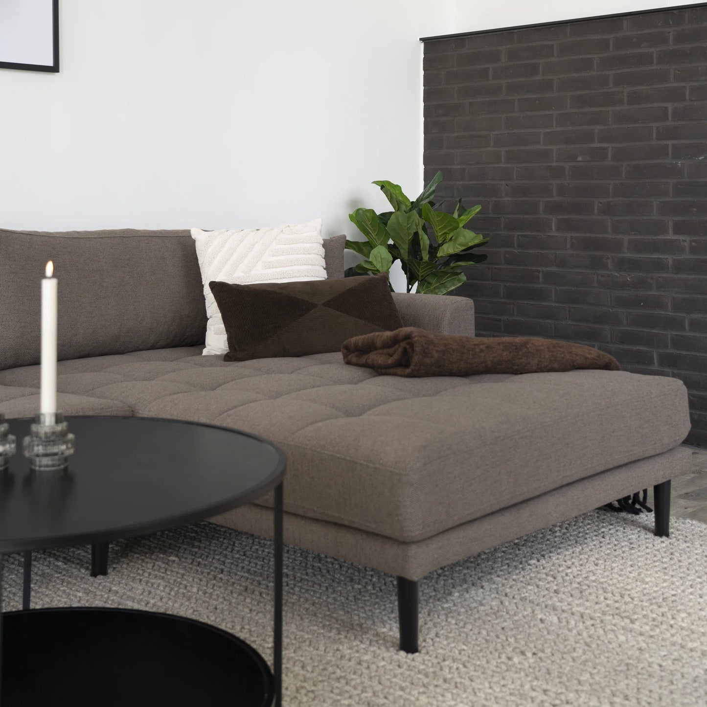 Dīvāns Lounge Lito 290/170/76 cm brūns