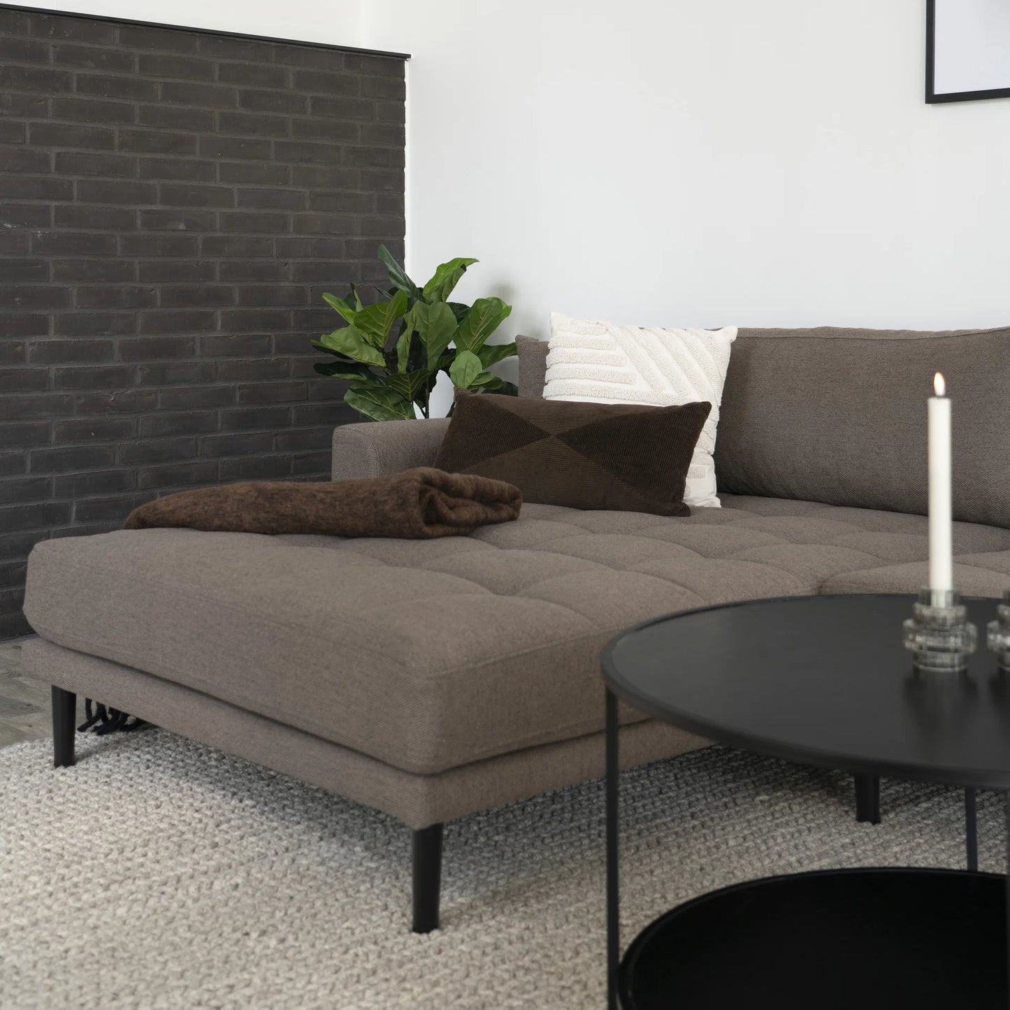 Dīvāns Lounge Lito 290/170/76 cm brūns