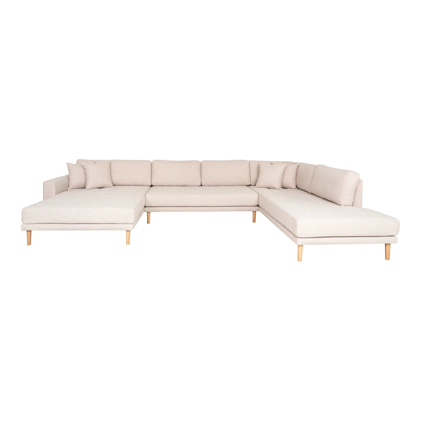 Dīvāns Lito - U 370/220/76 cm sand