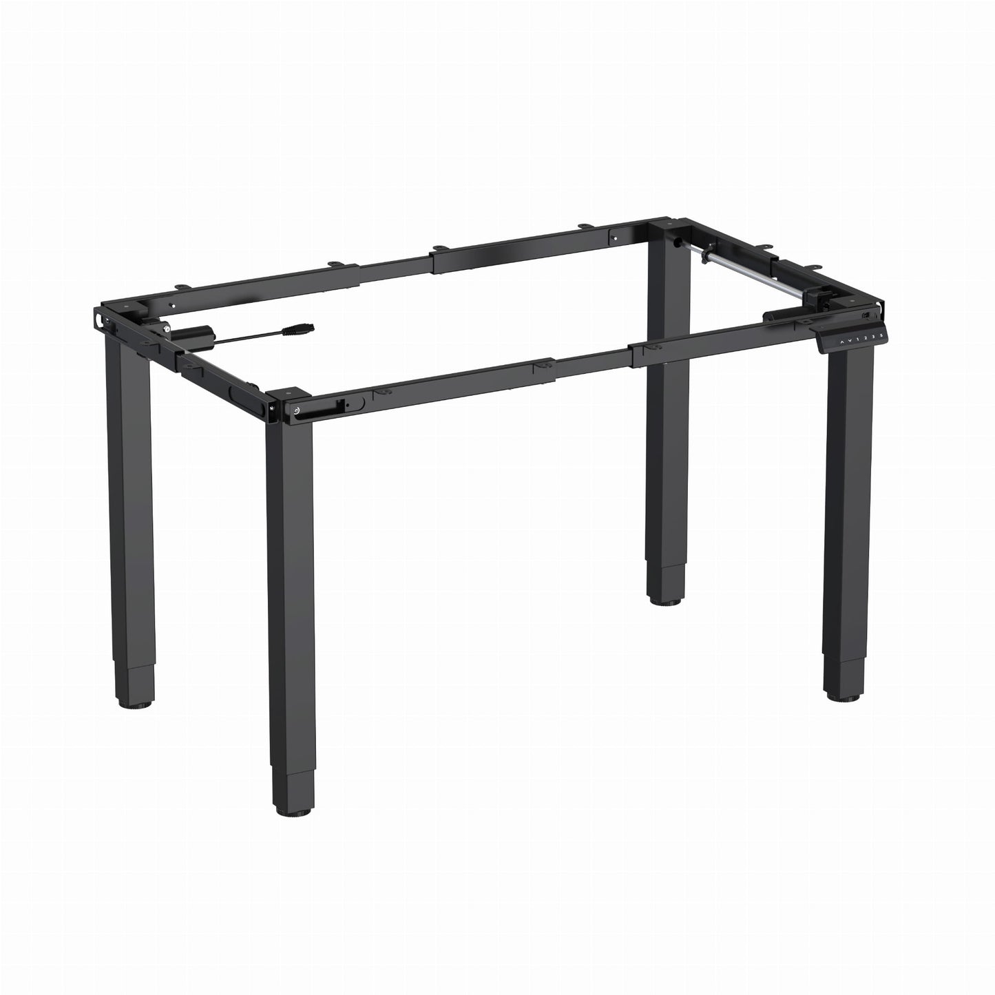 Divu dzinēju elektriski regulējams galda rāmis Flo Pro 100-170/120-200 cm melns - N1 Home