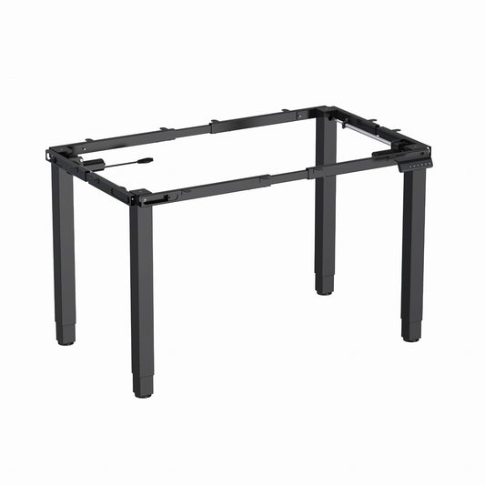 Divu dzinēju elektriski regulējams galda rāmis Flo Pro 100-170/120-200 cm melns - N1 Home