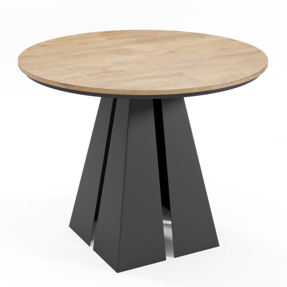 Galds Fueg 100/176; 120/196 cm zelta craft ozols - N1 Home