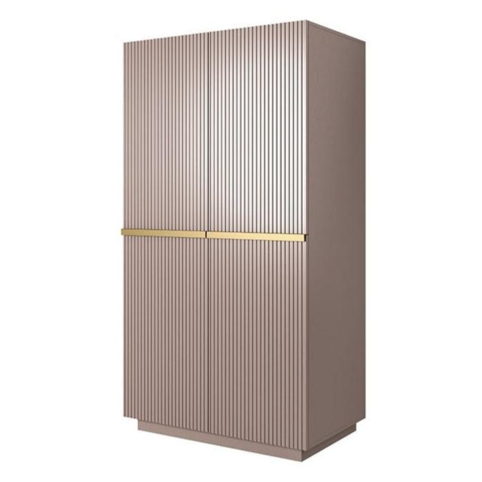 Skapis AUSTIN ar atvilktņas zelta 100/207/62 antik rozā - N1 Home