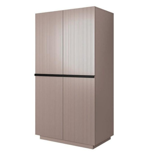 Skapis AUSTIN ar atvilktņas melns 100/207/62 antik rozā - N1 Home