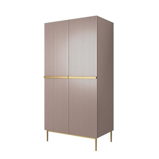 Skapis AUSTIN ar atvilktņas zelta 100/220/62 antik rozā - N1 Home