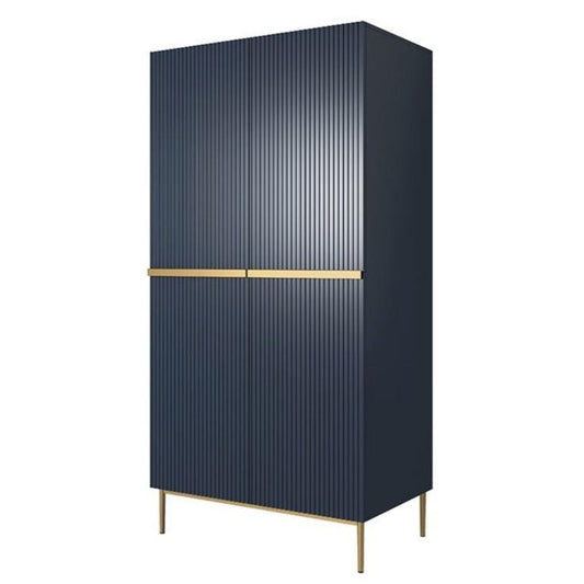 Skapis AUSTIN ar atvilktņas zelta 100/220/62 zils - N1 Home