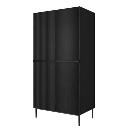 Skapis AUSTIN ar atvilktņas melns 100/220/62 melns - N1 Home