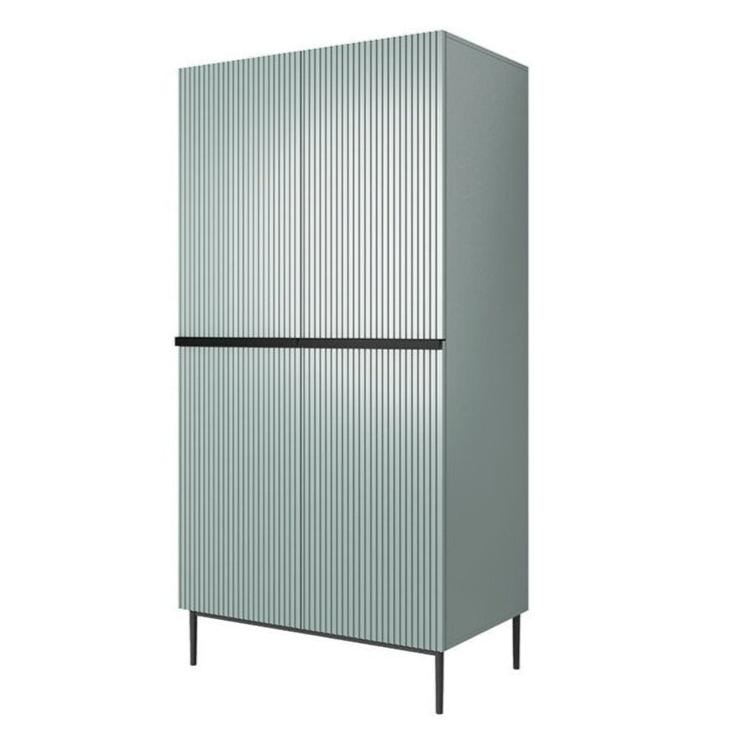 Skapis AUSTIN ar atvilktņas melns 100/220/62 debesjums zils - N1 Home