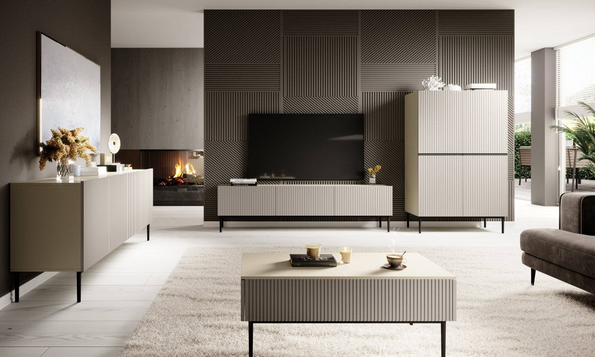 Kumode Austin 100/160/45 cm kašmirs/melns - N1 Home