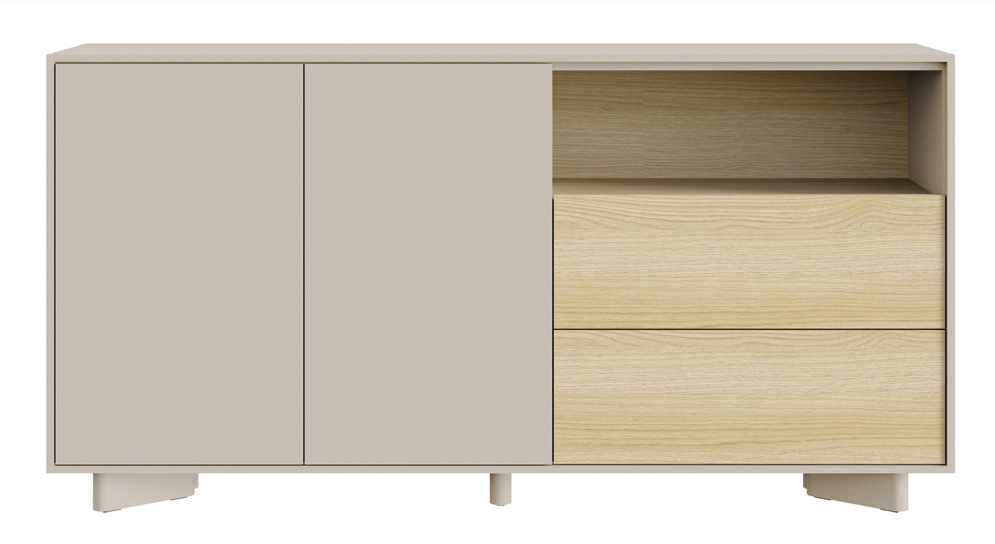 Kumode Distri 156/80/35 cm Vičencas ozols/kašmirs - N1 Home