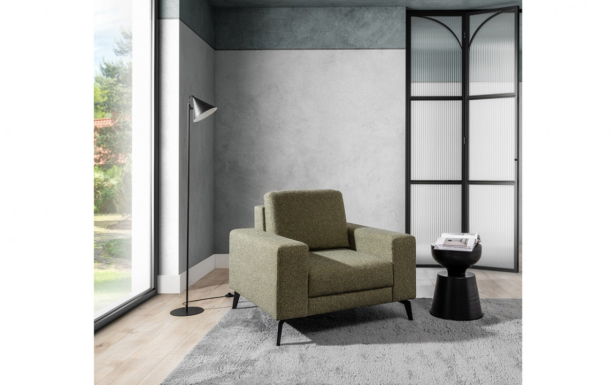 Krēsls MILANO 102/83/94 pelēks-zaļs - N1 Home