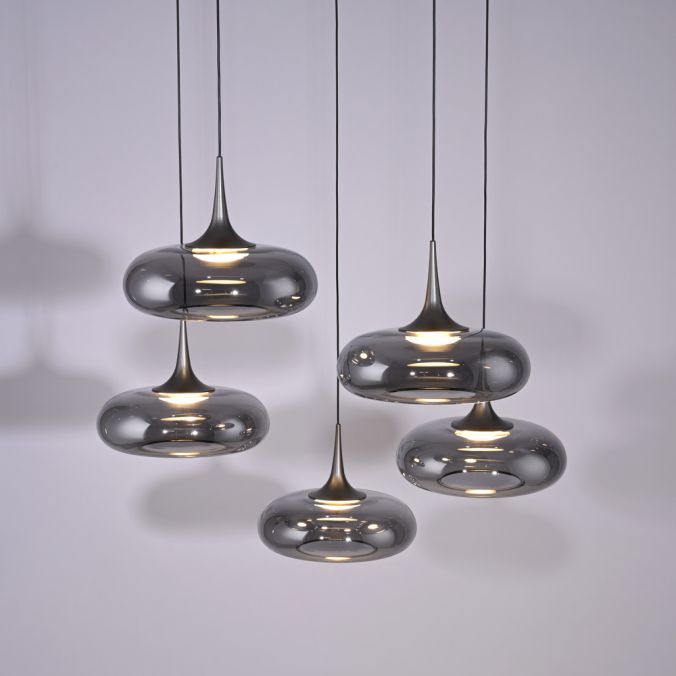 Piekaramā lampa POSH 200/62/62 cm melns