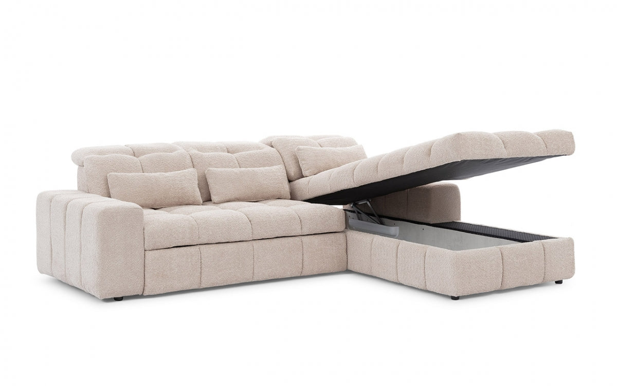 Dīvāns MARSEILLE  labā puse 267/107/205 cm - N1 Home