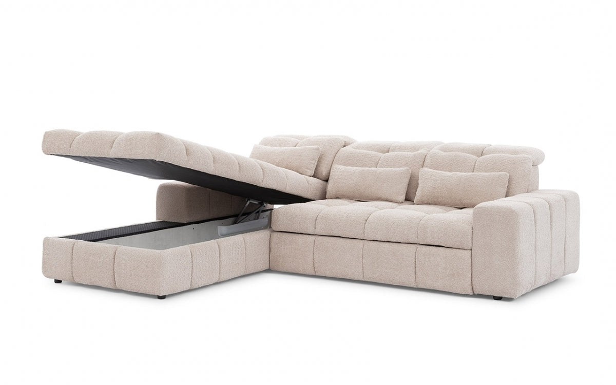 Dīvāns MARSEILLE kreisā puse 267/107/205 cm - N1 Home