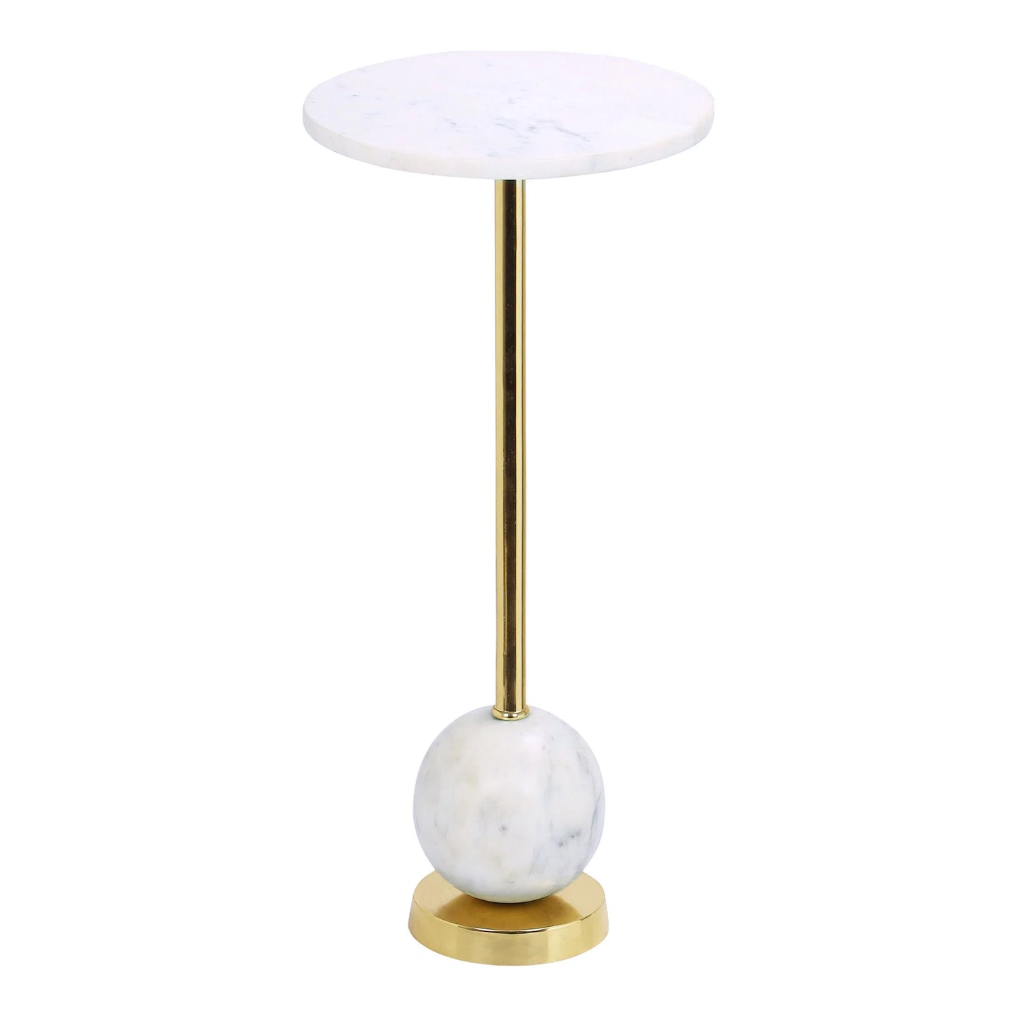 Kafijas galds Salis 25/25/54 cm zelts/balts