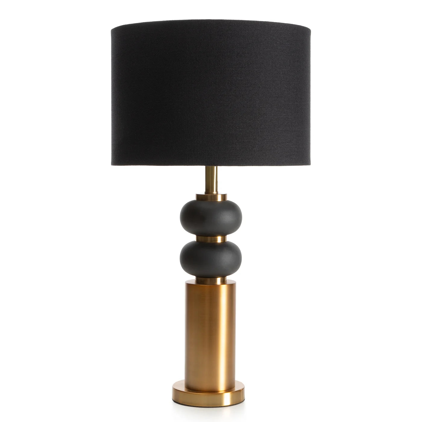 Galda lampa Soph 38/70 cm melns/zelts - N1 Home