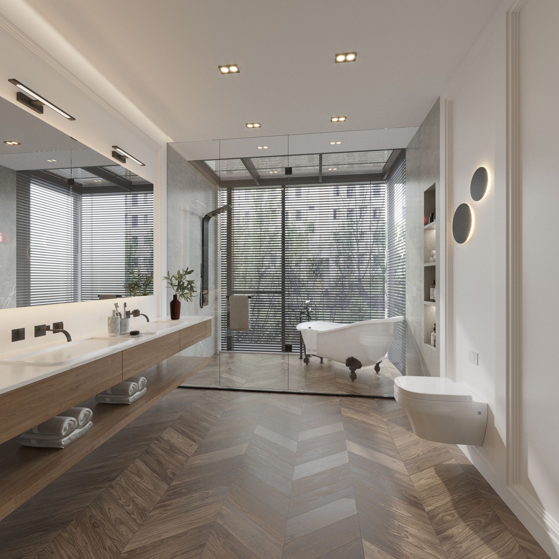 Sienas lampa Galy 620 × 135 × 50 mm melns - N1 Home