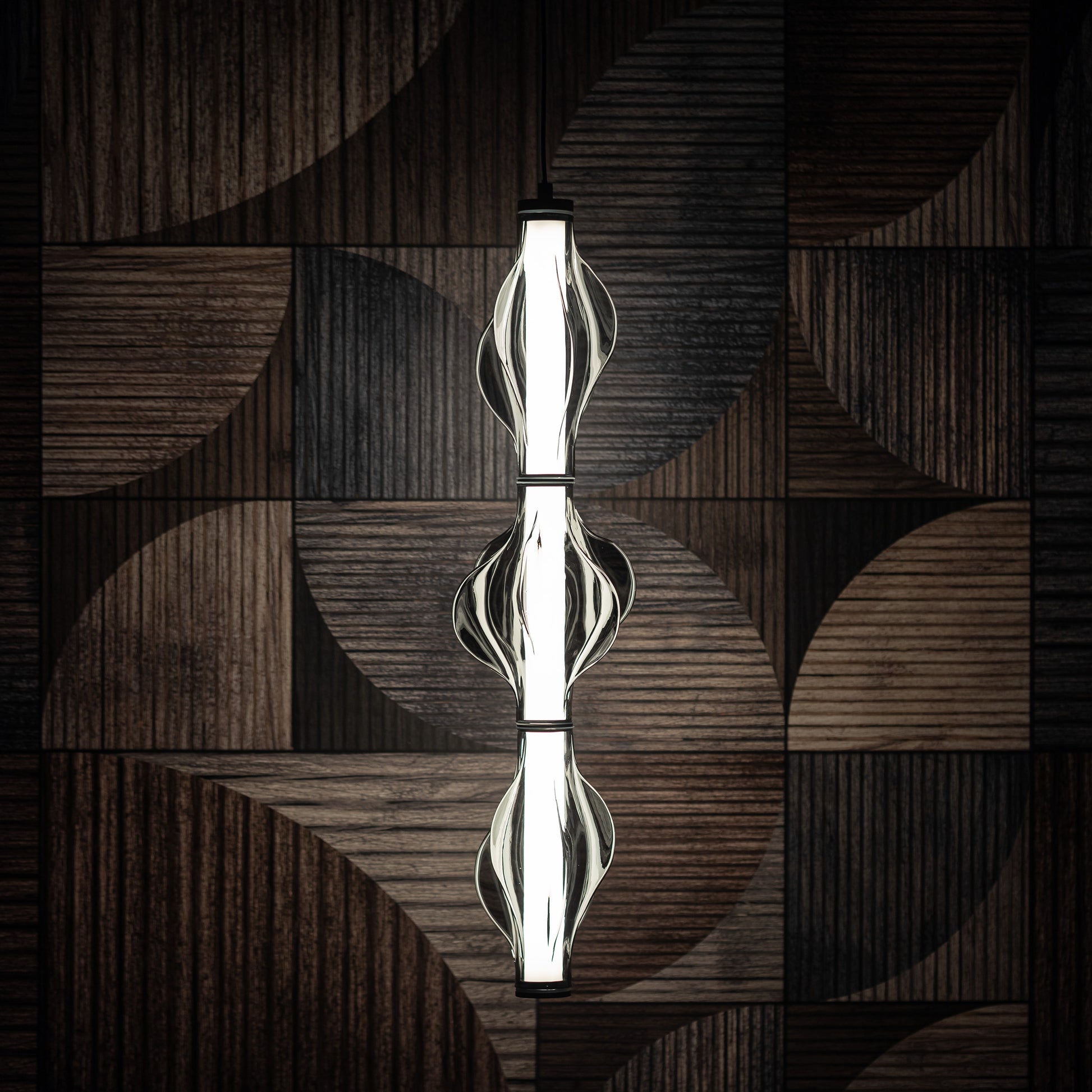 LED piekaramā lampa Elvis 22W 18/18/210 cm melns - N1 Home