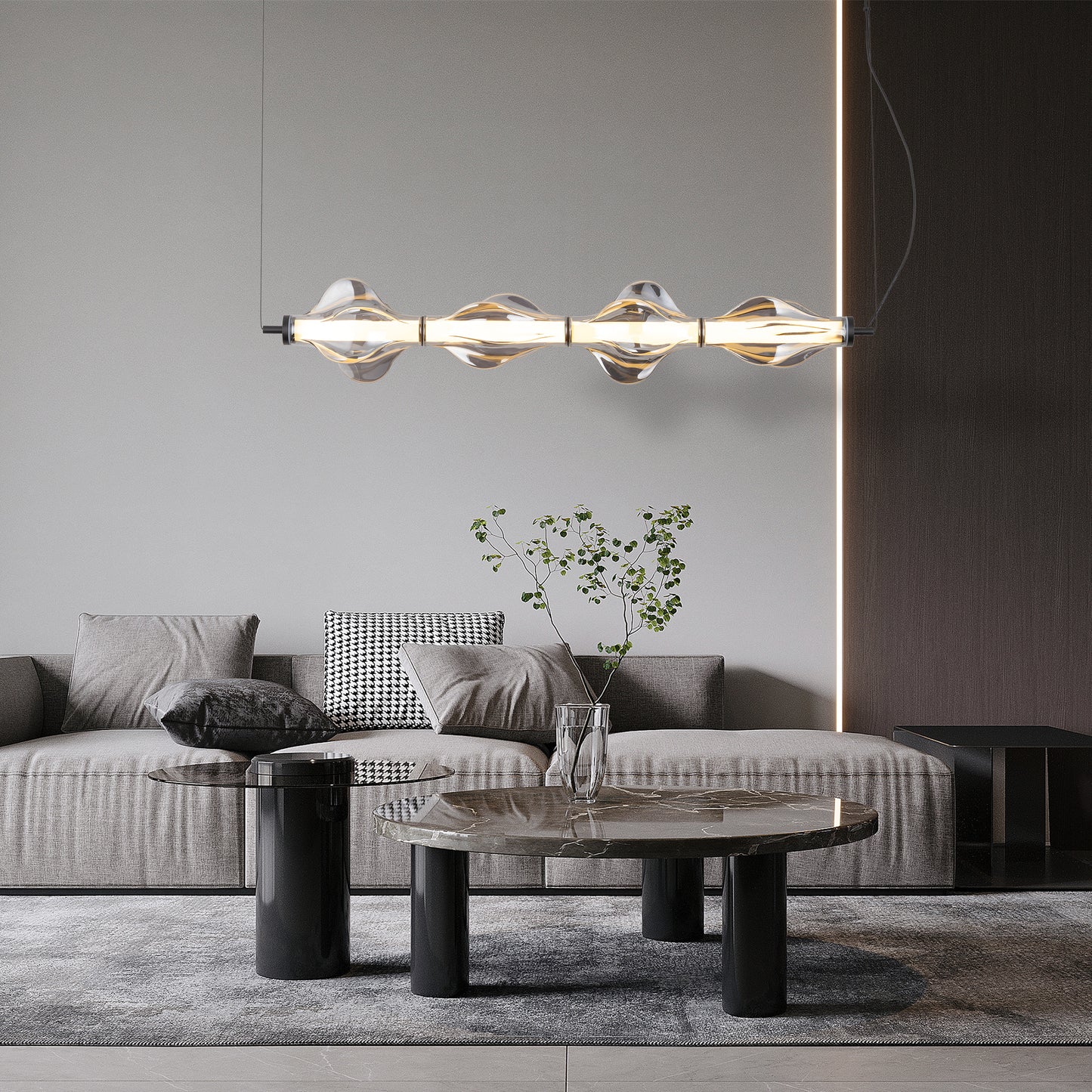 LED piekaramā lampa Elvis 30W Elvis 18/103/143 cm melns - N1 Home