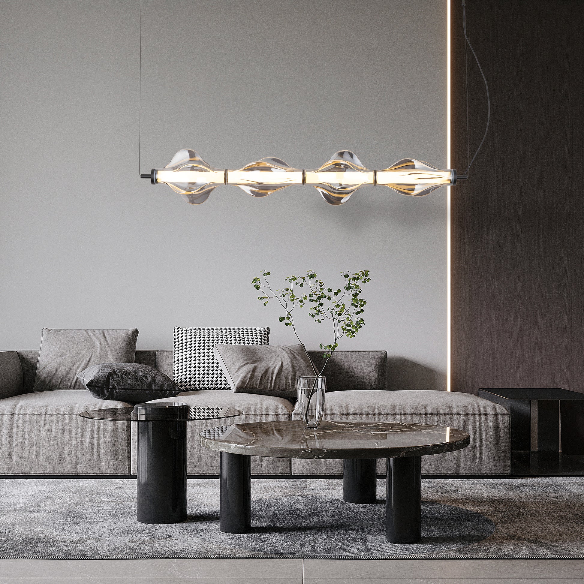 LED piekaramā lampa Elvis 30W Elvis 18/103/143 cm melns - N1 Home