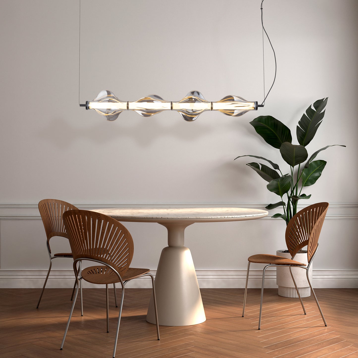 LED piekaramā lampa Elvis 30W Elvis 18/103/143 cm melns - N1 Home