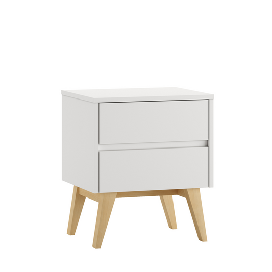 Naktsskapītis AIVA 56/48/14,5 cm balts - N1 Home